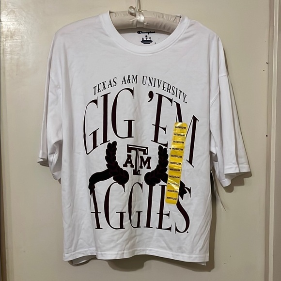 Champion Tops - Texas A&M University Gig 'Em Aggies Champion T-Shirt Medium